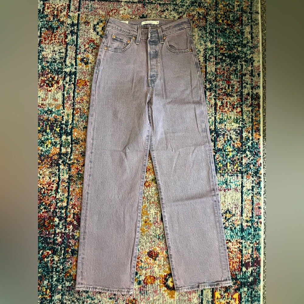 Levi’s Purple Ribcage Straight Women's Jeans